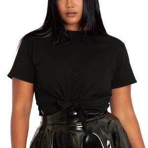 Blackmilk - Black Tie Front Tee